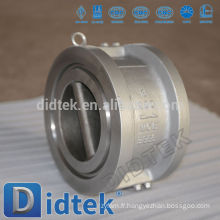 Didtek Zero Leakage Duo Plate Wafer Type Valve de contrôle